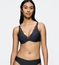 Triumph - Bügel-BH, wattiert, für Damen, Black, Größe 75D