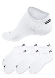 Puma - Socken  6er Pack Stretch-Sneaker Plain ECOM 6P, für Damen, Weiss, Größe 39-42