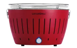 LotusGrill Original rot G340 Holzkohlegrill – Holzkohlegrill/Kohlegrill – fire red