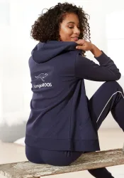 KangaROOS Sweatjacke mit grossem Logodruck auf dem Rücken, Loungewear