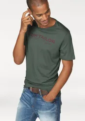 TOM TAILOR Rundhalsshirt mit Logoprint