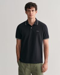 Gant - Poloshirt, kurzarm, für Herren, Black, Größe M
