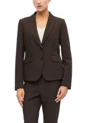 s.Oliver BLACK LABEL Blusenblazer mit Reverskragen und 2-Knopf-Verschluss