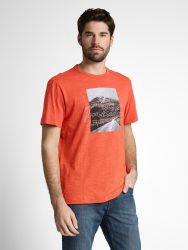 Tom Tailor - T-Shirt, für Herren, Orange Größe XXL