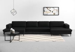 DOMO collection Wohnlandschaft »Modica«, XXL, in moderner Optik mit, 2 grosszügigen Recamieren, frei im Raum stellbar