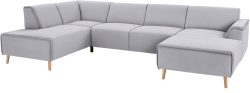 andas Wohnlandschaft »Janek«, mit Federkern und Keder in scandinavischem Design