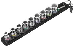 Wera Belt B 1 05003970001 Außen-Sechskant Steckschlüsseleinsatz-Set 10teilig 3/8 (10 mm)