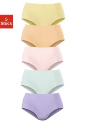 petite fleur Taillenslip 5er-Pack, aus elastischer Baumwoll-Qualität