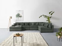 Guido Maria Kretschmer Home&Living Wohnlandschaft »Skara«, (5 St.), Lounge-Sofa mit Federkern-Polsterung, in vielen Bezugsvarianten, auch recycelt