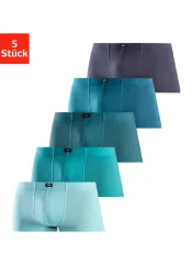 H.I.S Hipster Packung, 5 Stk. knapp sitzende Boxershorts aus Baumwollstretch