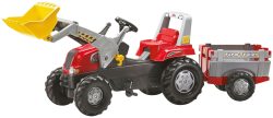 rolly®toys rollyJunior RT mit rollyJunior Lader und rollyFarm Trailer 811397 - rot