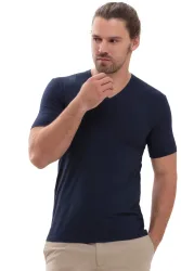 mey - Functionals Hybrid V-Shirt, für Herren, Marine, Größe XL