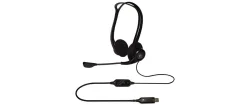 Logitech Kabelgebundenes USB PC Headset 960 Kopfbügel mit Geräuschunterdrückung Mikrofon Schwarz