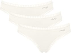 Sloggi - Slip  3er Pack Bequem sitzend-GO Crush Mini C3P, XS, Weiss
