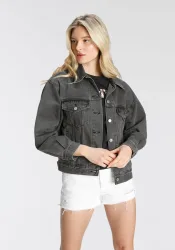 Levi's® - Jeansjacke mit Knöpfen, für Damen, Anthrazit, Größe XS