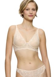 Bügelloser Bh, Unwattiert Damen Creme B/90