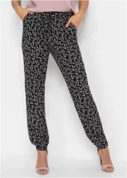 bonprix Schlupfhose aus reiner Viskoseschwarz 38Damen