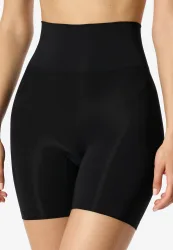 Schiesser Shorts Seamless Schwarz - Seamless Contouring für Damen, Größe 38, 85 % Polyamid, 15 % Elasthan