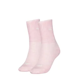Puma - Duopack, wadenlange Socken, für Damen, Rosa Größe 39-42