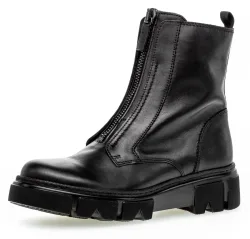 Gabor Stiefelette, Blockabsatz, Reissverschluss-Boots mit Front-Zipper