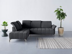 INOSIGN Ecksofa »Fresh«, Federkern, wahlweise mit Kopfteilverstellung, Armteilverstellung, und motorischem Vorziehsitz, Bezug Olympia SOFT CLEAN: leicht mit Wasser zu reinigen