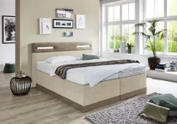 Westfalia Schlafkomfort Boxspringbett mit LED-Beleuchtung