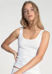 Calida - Unterhemd, ärmellos, für Damen, Weiss, Größe 2XS