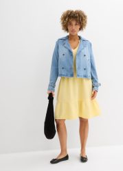 bonprix Sweatkleid für entspannten Look, Oversized-Kleid, aus Musselin, aus Baumwolle