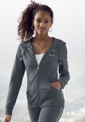 H.I.S Kapuzensweatjacke, mit seitlichem Piping und kleiner Markenstickerei