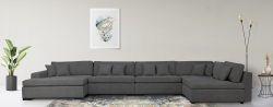 Guido Maria Kretschmer Home&Living Wohnlandschaft »Skara«, (5 St.), Lounge-Sofa mit Federkern-Polsterung, in vielen Bezugsvarianten, auch recycelt
