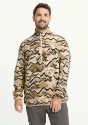 Jack Wolfskin - Fleecepullover, für Herren, Braun Bedruckt, Größe M