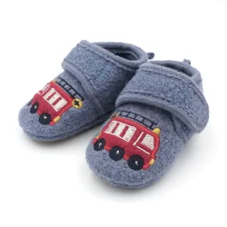 MAXIMO Hüttenschuhe 2 tlg. Lauflernschuhe, Klettverschluss, Anti-Rutsch-Sohle, wärmend, Wolle