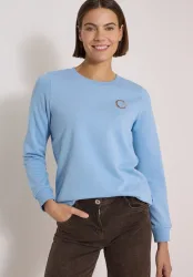 Sweatshirt mit Rundhals und Tunnelzug