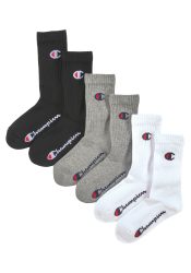 Champion - Socken  6er Pack Bequem sitzend, 31-34, Platin grau