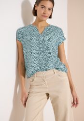 Dropped Shoulder Bluse mit Print