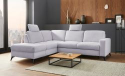 Places of Style Ecksofa »Lolland«, Wahlweise mit Bettfunktion und Stauraum, Federkern, auch mit abwischbarem Bezug