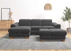 Home affaire Ecksofa »Dundee«, wahlweise mit Kopfteilverstellung und zusätzlich mit Bettfunktion