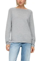 QS Strickpullover mit Strukturmuster
