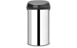 Brabantia-Touch Bin Mülleimer 60L, Brilliant Steel