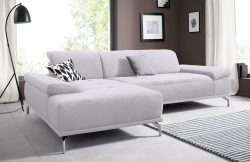 Places of Style Ecksofa »Caluna«, mit Sitztiefen- und Kopfteilverstellung