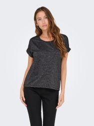 Only - T-Shirt, für Damen, Black, Größe M