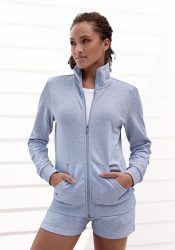 Bench. Sweatjacke »- Loungejacke«, mit glänzender Logostickerei am Stehkragen