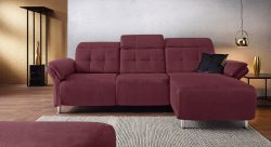 Places of Style Ecksofa »Manhattan«, 2 Sitze mit elektrischer Relaxfunktion, verstellbare Armlehnen
