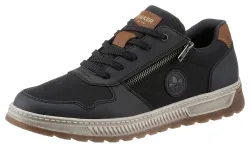 Rieker Sneaker Freizeitschuh, Halbschuh, Schnürschuh mit Kontrastbesatz