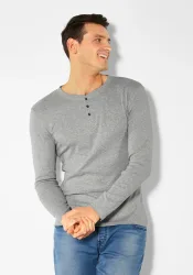 H.I.S Langarmshirt mit aufwendiger Knopfleiste