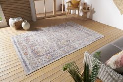 NOURISTAN Outdoorteppich »Luxor«, rechteckig, 3 mm Höhe, In- und Outdoor, Faltbar und Waschmaschinenfest, geeignet für Fussbodenheizung, strapazierfähig, robust, pflegeleicht, ringsum gekettelt, kräftige Farben