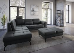 sit&more Ecksofa »Bendigo V«, inklusive Sitztiefenverstellung, Bodenfreiheit 15 cm, wahlweise in 2 unterschiedlichen Fussfarben