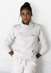 Bench. Loungeshirt mit Stehkragen in Layeroptik