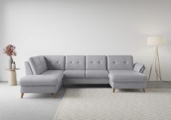 sit&more Wohnlandschaft »Göteborg«, inklusive Sitztiefenverstellung und Federkern, wahlweise mit Bettfunktion und Bettkasten