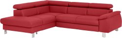 COTTA Ecksofa »Komaris«, inklusive Kopf- bzw. Rückenverstellung, wahlweise Bettfunktion, Bettkasten und RGB-LED-Beleuchtung